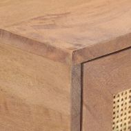 Конзолна маса, 100x35x76 см, мангово дърво масив