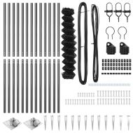 Стълб за ограда. Сив 25 x 1,2 м (мрежа 60 x 60 мм)