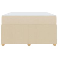 Рамка за легло с матрак Крем 120 x 190 cm текстил