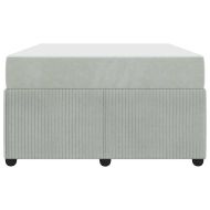 Рамка за легло с матрак Светлосиво 120 x 190 cm текстил