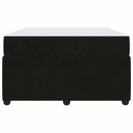 Рамка за легло с матрак Черно 120 x 190 cm текстил