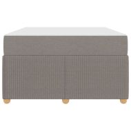 Рамка за легло с матрак Таупе 120 x 200 cm текстил