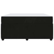 Рамка за легло с матрак Черно 140 x 200 cm текстил