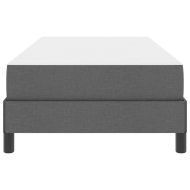 Легло с пружинирана основа Тъмен сив 90 x 200 cm текстил