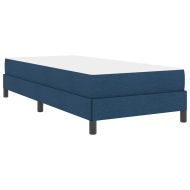 Легло с пружинирана основа Синьо 100 x 200 cm текстил