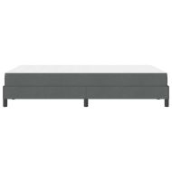 Легло с пружинирана основа Тъмен сив 120 x 190 cm текстил