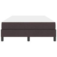 Легло с пружинирана основа Тъмен кафяв 120 x 200 cm текстил
