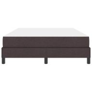 Легло с пружинирана основа Тъмен кафяв 140 x 200 cm текстил