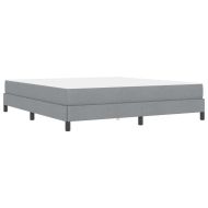 Легло с пружинирана основа Светлосиво 180 x 200 cm текстил