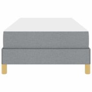 Легло с пружинирана основа Светлосиво 80 x 200 cm текстил