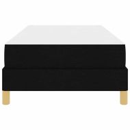 Легло с пружинирана основа с матрак Черно 90 x 190 cm текстил