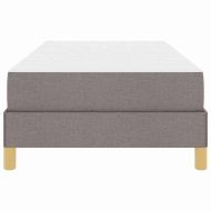 Легло с пружинирана основа с матрак Таупе 90 x 200 cm текстил