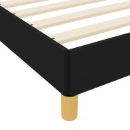 Легло с пружинирана основа с матрак Черно 100 x 200 cm текстил