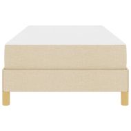 Легло с пружинирана основа с матрак Крем 100 x 200 cm текстил