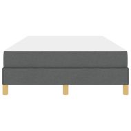 Легло с пружинирана основа Тъмен сив 120 x 190 cm текстил