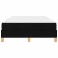 Легло с пружинирана основа с матрак Черно 120 x 190 cm текстил