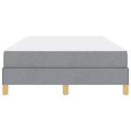 Легло с пружинирана основа Светлосиво 120 x 200 cm текстил