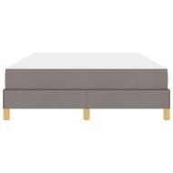 Легло с пружинирана основа с матрак Таупе 140 x 190 cm текстил