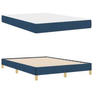Легло с пружинирана основа с матрак Синьо 160 x 200 cm текстил