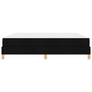 Легло с пружинирана основа с матрак Черно 180 x 200 cm текстил