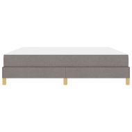 Легло с пружинирана основа с матрак Таупе 180 x 200 cm текстил