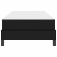 Рамка за легло с матрак Черно 90 x 190 cm текстил