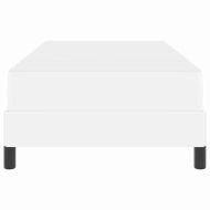 Рамка за легло с матрак Чисто бяло 100 x 200 cm текстил