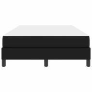 Рамка за легло с матрак Черно 120 x 190 cm текстил