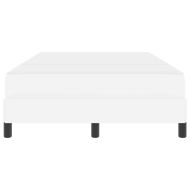 Рамка за легло с матрак Чисто бяло 120 x 190 cm текстил