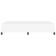 Рамка за легло с матрак Чисто бяло 120 x 190 cm текстил