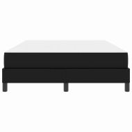 Рамка за легло с матрак Черно 140 x 190 cm текстил