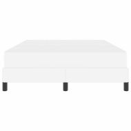 Рамка за легло с матрак Чисто бяло 140 x 200 cm текстил