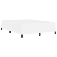 Рамка за легло с матрак Чисто бяло 140 x 200 cm текстил
