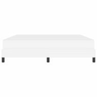 Рамка за легло с матрак Чисто бяло 180 x 200 cm текстил