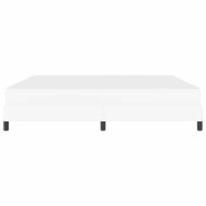 Рамка за легло с матрак Чисто бяло 200 x 200 cm текстил