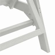 Шезлонг Бяло 195,5 x 53 x 98,5 см HDPE