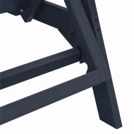 Шезлонг Морски син 195,5 x 53 x 98,5 см HDPE