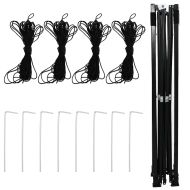 Оранжерия с поп-ъп рамка Зелен 290 x 290 x 315 см Желязо