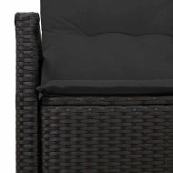 Градински диван с възглавница 120 x 62 x 69 см полиратан