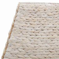 Коло за коледно дърво Квадратна Бяло 60 x 60 x 28 см