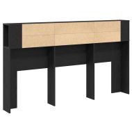 Табла за легло Черния дъб 180 x 18,5 x 102,5 см Инженерно дърво