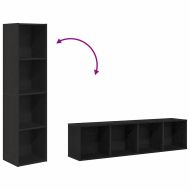Шкаф за книги Черния дъб 143 x 30 x 36 см Инженерно дърво