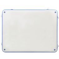 Надуваема плаваща платформа, синьо и бяло, 300x300x15 см