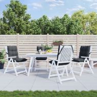 Възглавници за стол ниска облегалка 4 бр антрацит Оксфорд плат