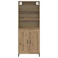 Висок шкаф 2 pcs дъб артизан Инженерно дърво