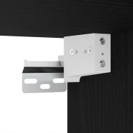 Висок шкаф 2 pcs Черен дъб Инженерно дърво