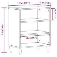 Служебен шкаф Черния дъб 57 x 35 x 70 см Инженерно дърво