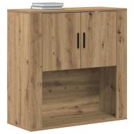 Стенен шкаф с рафт дъб артизан 80 x 33 x 80 см Инженерно дърво