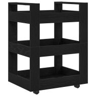 Кухненска количка Черния дъб 60 x 45 x 80 см Инженерно дърво