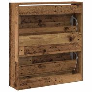 Шкаф за обувки Старо дърво 80 x 21 x 87,5 cm Инженерно дърво